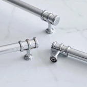 Yüzük Kulp 224 mm Krom Metal Mobilya Mutfak Çekmece Dolap Kapak Kulpları Dolabı Kulbu Kulpu 22.4 cm - 6