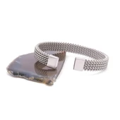 316L Çelik Halat Model Erkek Kelepçe Bileklik EBLK-411 thumbnail 2