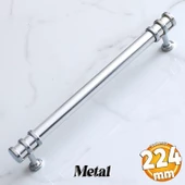Yüzük Kulp 224 mm Krom Metal Mobilya Mutfak Çekmece Dolap Kapak Kulpları Dolabı Kulbu Kulpu 22.4 cm - 1