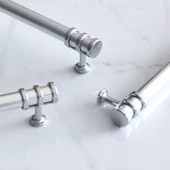 Yüzük Kulp 224 mm Krom Metal Mobilya Mutfak Çekmece Dolap Kapak Kulpları Dolabı Kulbu Kulpu 22.4 cm - 7