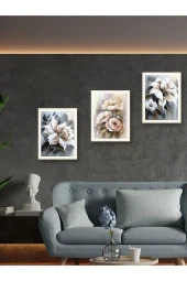 YALOVA SHOP Dekoratif Yağlıboya 3 lü Tablo Seti 40 x 60 cm thumbnail 1