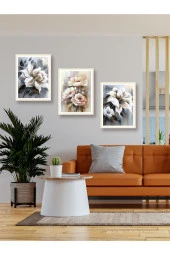 YALOVA SHOP Dekoratif Yağlıboya 3 lü Tablo Seti 30 x 40 cm thumbnail 3