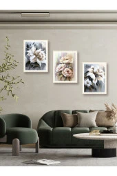 YALOVA SHOP Dekoratif Yağlıboya 3 lü Tablo Seti 40 x 60 cm thumbnail 2