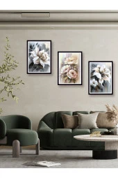 YALOVA SHOP Dekoratif Yağlıboya 3 lü Tablo Seti 40 x 60 cm thumbnail 1