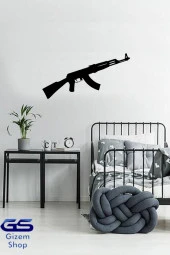 Odun Marketi Ak-47 Kalaşnikof Mdf Duvar Dekoru Pubge Nin En Sevilen Silahı - 1