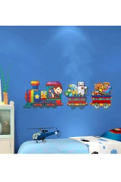 HYL Çocuk Odası Duvar Dekoru Tren Uv Baskı Mdf (sticker Değildir) thumbnail 5