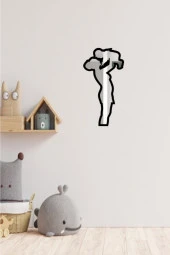 Odun Marketi Anne Bebek Figürlü Çocuk Odası Dekoratif Kırılmaz Pleksi Ayna Ayıcık thumbnail 4