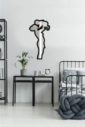 Odun Marketi Anne Bebek Figürlü Çocuk Odası Dekoratif Kırılmaz Pleksi Ayna Ayıcık thumbnail 1