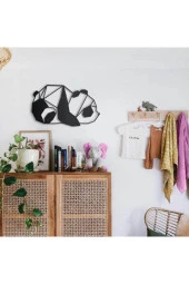 HYL Sevimli Panda Lazer Kesim Duvar Tablosu thumbnail 4