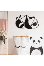 HYL Sevimli Panda Lazer Kesim Duvar Tablosu thumbnail 1