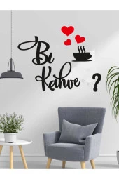 GİZEM SHOP Bi Kahve Dekoratif Ahşap Duvar Dekoru - 1