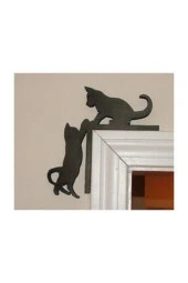 GİZEM SHOP Dekoratif Kedi Tasarımlı Kapı Ve Ayna Köşe Süsü thumbnail 3