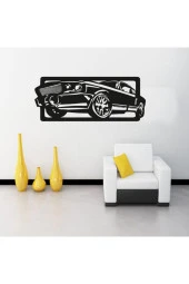 GİZEM SHOP Siyah Mustang Duvar Dekoru thumbnail 4