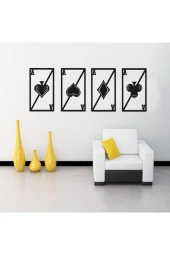 HYL Siyah Dekoratif Ahşap Lazer Kesim Duvar Süsü thumbnail 3