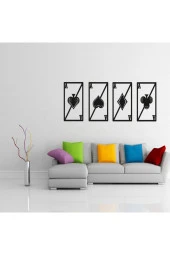 HYL Siyah Dekoratif Ahşap Lazer Kesim Duvar Süsü thumbnail 7