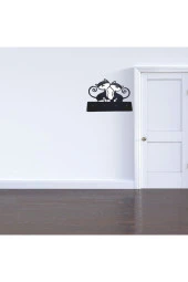 HYL Dekoratif Ahşap Lazer Kesim Kedi Anahtar Askılığı - 3