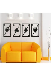 HYL Siyah Dekoratif Ahşap Lazer Kesim Duvar Süsü thumbnail 1