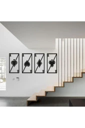 HYL Siyah Dekoratif Ahşap Lazer Kesim Duvar Süsü thumbnail 2