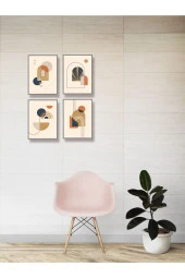 YALOVA SHOP Dekoratif Minimalist Çalışması 4 lü Tablo Seti - 5