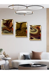 YALOVA SHOP Dekoratif Düşünsel Mermer Tasarımı 3 lü Tablo Seti (pleksi çerçeve seçenekli) thumbnail 2