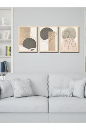 HYL Modern Sanatsal Uv Baskı Mdf Art Tablo Evinize Şıklık Katın Minimalis Art 40x30 thumbnail 1