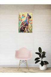 HYL Dekoratif Mandala Kedi Tablosu thumbnail 4