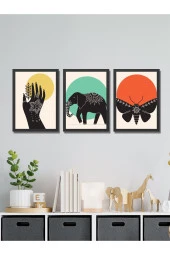 HYL Modern Sanatsal Uv Baskı Mdf Art Tablo Evinize Şıklık Katın Minimalis Art 40x30 thumbnail 4