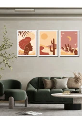 HYL Modern Sanatsal Uv Baskı Mdf Art Tablo Evinize Şıklık Katın Minimalis Art 30x20 cm thumbnail 4