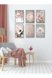 HYL Modern Sanatsal Ilkbahar Çiçekleri 6 Lı Set (çerçeve Görünümlü) thumbnail 2