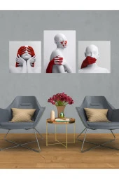 GİZEM SHOP Modern Sanatsal Tablo Mdf Üzerine Dijital Uv Baskı Duvar Dekorasyonu Korona Sembolü thumbnail 2