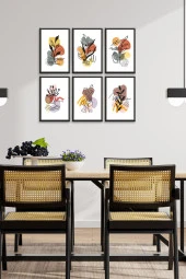 GİZEM SHOP Art Bohem Tarzı 6 Parça Modern Duvar Tablosu Yüksek Çözünürlük Uv Baskı Tekniği 30x20 thumbnail 2