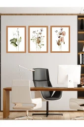 GİZEM SHOP Modern Sanatsal Çiçekler Çerçeveli Duvar Dekorasyon Tablo thumbnail 1
