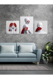 GİZEM SHOP Modern Sanatsal Tablo Mdf Üzerine Dijital Uv Baskı Duvar Dekorasyonu Korona Sembolü thumbnail 3