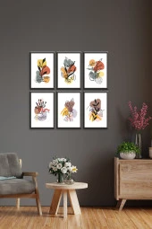 GİZEM SHOP Art Bohem Tarzı 6 Parça Modern Duvar Tablosu Yüksek Çözünürlük Uv Baskı Tekniği 30x20 thumbnail 5