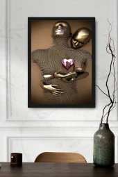 GİZEM SHOP Modern Sanatsal Çerçeveli Duvar Dekorasyon Tablo 40x30 thumbnail 2