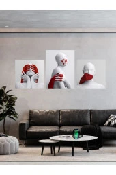 GİZEM SHOP Modern Sanatsal Tablo Mdf Üzerine Dijital Uv Baskı Duvar Dekorasyonu Korona Sembolü thumbnail 1