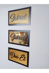Odun Marketi Sabret Şükret Dua Et - Gold Dişi - 2