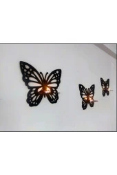 ULTTASARIM Kelebek Duvar Rafı 3'lü thumbnail 2