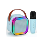 QASUL Çocuklar ve Yetişkinler İçin Karaoke Makinesi, Kablosuz Mikrofon ve Dinamik Işıklı Karaoke Hoparlör - 1