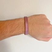 316L Çelik Rose Pembe iİtalyan Charm Erkek Kelepçe Bileklik EBLK-410 - 2