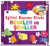 Eğitici Boyama Kitabı - Renkler ve Şekiller - 1