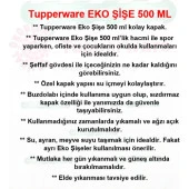 Tupperware Eko Şişe 500 ml Suluk Matara Water Bottle Turuncu thumbnail 2