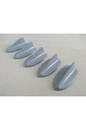 Skoda Roomster Uyumlu Balık Sırtı Mini Süs Anten Gri 5'li - 1