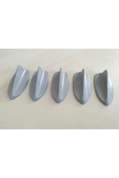 Skoda Roomster Uyumlu Balık Sırtı Mini Süs Anten Gri 5'li - 2