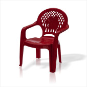 Kırmızı Çocuk Bebek Anaokulu Kreş İlkokul Mama Tv Yemek Oyun Sandalyesi Koltuğu Taburesi Oturak - 1