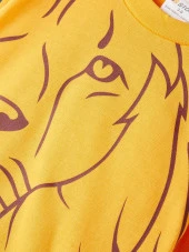 Galatasaray Orijinal Aslan Baskılı Sarı Sweat - 3