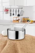 16 Cm Büyük Boy Lüx Paslanmaz Çelik Sütlük & Sosluk & Kaçerola - 2