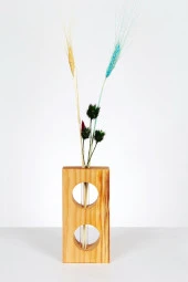 Aysem Wood Ahşap Vazo - 1