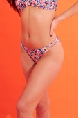 Renkli Floro Tek Alt Bikini - 1
