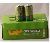 GP Greencel R20 Kalın D Boy Çinko Pil 20'li Paket GP13-2S2 - 1